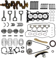 G4FD 1.6L Engine Rebuild Overhaul Kit w/Crankshaft & Connecting Rods & Timing Chain Kit Fit For Hyun