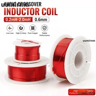 UUMIR Audio Inductor Coil, 0.2mh-2.0mh 0.6mm Speaker Crossover Inductor Coil, Copper Speaker Coil