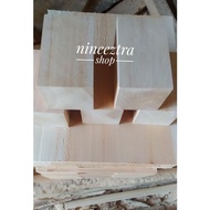 Mahogany wood blocks 6, 6, 6, 11 cm mahogany wood box craft material