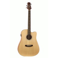 Ashton D20SCEQ NTM Solid Top Dreadnought Acoustic-Electric Guitar Natural Matte
