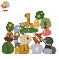 Wooden Stacking Animals Toys for Kids Balancing Stacking Games Educational Preschool Learning Montes
