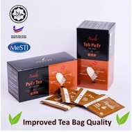 Halal Tea Bag Pu Er 2g x 25 sachets MONTEA Healthy individual pack quality, Beg Sachet Teh Uncang Pu