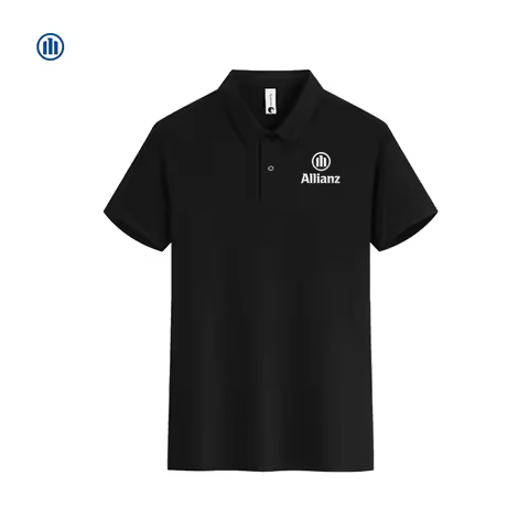 2026 Allianz logo New Short-Sleeved Polo Shirt, suitable for football and sports series. Solid-color
