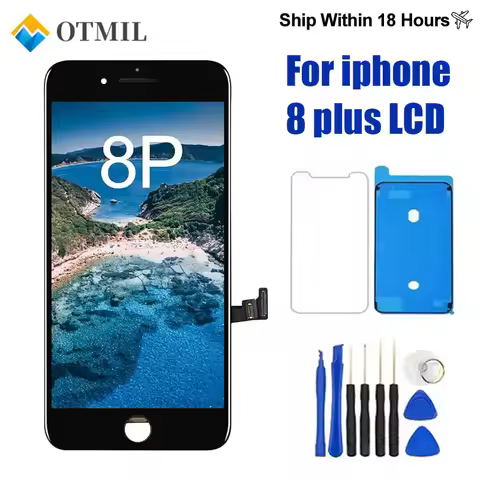 LCD Display Screen for iPhone 8 Plus Touch Screen 3D Touch + Glass + Repair Kit for 8P 8 Plus A1864,