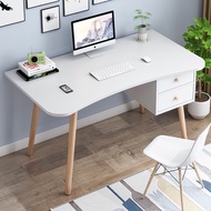 Simple Modern Computer Study Table With Drawer Meja Belajar