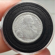 5 Cent Coin 1946 French Goddess, Beautiful and Rare Collectible