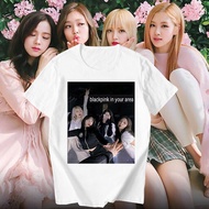 Cas Porta F169 s-3xl Korean girl group blackpink short sleeved T-shirt female Lisa ParkS-5XL