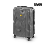 CRASH BAGGAGE กระเป๋าเดินทาง รุ่น STRIPE สีเทา ขนาด 31.1"