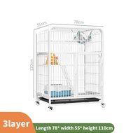 Sangkar Kucing Besar 2 3 Tingkat 4 Level Cat Cage Large Cat House Indoor Dog Cage Cat Villa Platform