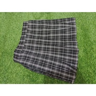 Korean mini skirt/korean plaid tennis midi skirt/ Pleated skirt/black pink skirt/plaid skirt