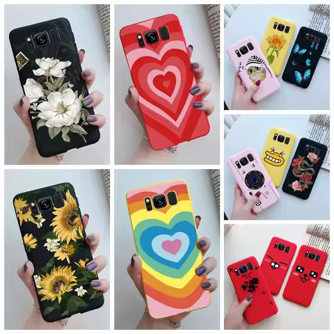 For Samsung Galaxy S8 S8+ S9 Plus Case Tpu Silicone Cute Love Heart Soft Back Cover For Galaxy S8 S9