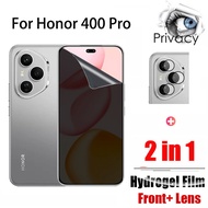 2 in 1 Honor 400 Pro Soft Anti-spy Privacy Hydrogel Screen Protector For Honor 200 Magic 7 6 Pro 90 