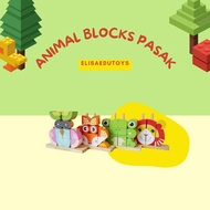 Animal stacking cube block puzzle