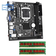 ITX H61 Desktop Motherboard with 2x8G DDR3 1600MHz RAM CPU LGA 1155 Support Up to 16GB RAM Slots 100M Network Card Easy Install Easy to Use