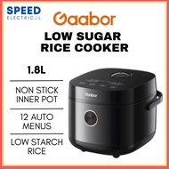 GAABOR LOW SUGAR RICE COOKER RC18T-BK01A LOW STARCH RICE 低糖饭锅 饭煲 PERIUK NASI MULTI FUNGSI MULTI FUNC