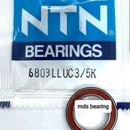 Bearing NTN 6803LLU/5K seal bearing 7x17x5 mm