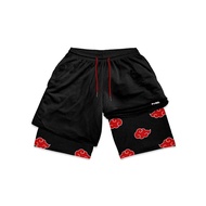 2-in-1 men's sports and fitness quick drying shorts