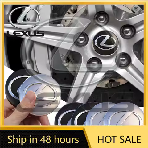 Emblems 4Pcs 56MM Car Wheel Center Hub Cap Rim Cover Emblem Stickers For Lexus IS250 IS200 CT200h GS