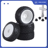 DBM.HOME-4Pcs 85mm Tires Wheel Tyre for 144001 124019 104001 RC Car Upgrade Parts 1/10 1/12 1/14 Sca