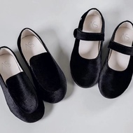【Love ballet]ฤดูใบไม้ผลิเด็กรองเท้าเด็กรองเท้าลำลองเด็กสาวสีดำแฟชั่นรองเท้าไม่มีส้นเด็กวัยหัดเดินกำมะหยี่แฟลตบัลเล่ต์เด็กรองเท้าหนังนิ่มแมรี่เจนเสื้อผ้าและรองเท้าเด็ก รองเท้าเด็กผู้หญิง  รองเท้าส้นแบนและรองเท้าแบบสวม