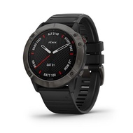 Garmin Fenix 6X Sapphire Carbon Grey DLC with Black Band (51mm diameter)