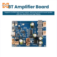 DC6.6V-8.4V BT Amplifier Board 2*25W Adjustable Tuning and Integrated Charging Type C Interface