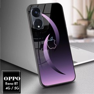 Softcase Kaca OPPO RENO 8T - [AM557] - Softcase kaca akrilik RENO 8T 4G/5G - Casing OPPO RENO 8T 4G - Case Unik - Case lucu - Kesing hp - Case handphone - Softcase mewah