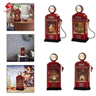 Sharprepublic Musical Snow Globe Lantern Desktop Figurine Christmas Snow Globe Lantern Statue for Ki
