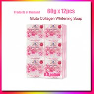 K Brothers Gluta Collagen Whitening Soap from Thailand 60g x12pcs