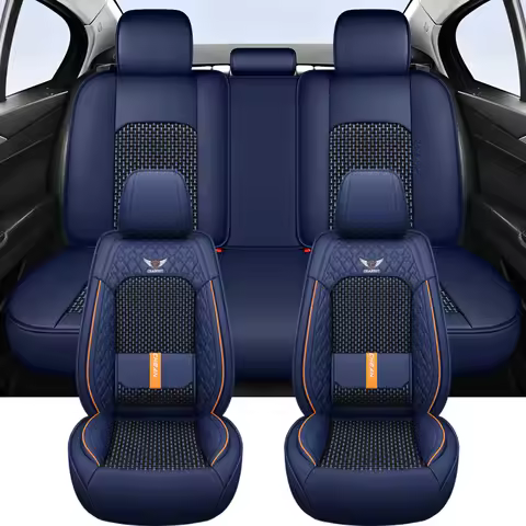 2025 Fashion Universal PU Leather Breathable Car Seat Covers For Jaecoo 7 Jaguar XE Honda Jazz Hyund