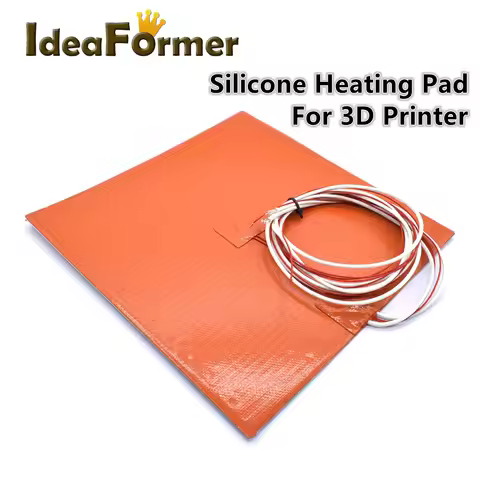 24V/220V Silicone Hot Bed Heating Pad 500/750W Heated Bed 220*220/235*235/300*300/310*310mm Adhesive