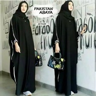 GAMIS Baju Muslim Wanita Abaya Pakistan Mocca / Gamis Wanita Murah - black