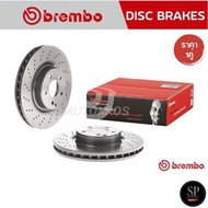BREMBO จานเบรคหน้า (เจาะรู) BENZ SL R230 (280 300 350 500) (HC) / D09 9825 11 / 330mm / ราคา 1คู่