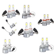 C6 Led Car Headlight Bulbs, 2Pcs 8000K Light Blue Led Headlight Fog Light- Bulbs 72W 8000Lm Conversi