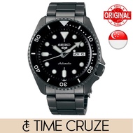[Time Cruze] Seiko 5 Sports SRPD65K1 Automatic Black Stainless Steel Band Men Watch SRPD65 SRPD65K S