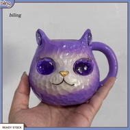 {biling}  Stain-proof Cat Mug High-density Resin Cat Mug 3d Cat Design Tea Cup with Ergonomic Handle