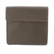 IL BISONTE Wallet gray leather Direct from Japan Secondhand