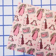 A4 設計紙【蜜桃與女孩】