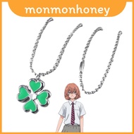 Tokyo Avenger Necklace Orange Rixiang 4 Leaf Clover Pendant Cosplay Decor Gift