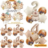 CAPYBARA Balloon Number Combo 10 Birthday DecorationPiece