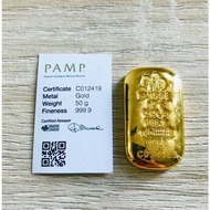 GOLD BAR 50g pamp Suisse 999.9 ( C012419 )