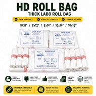 HD Roll Bag | Thick Labo Roll Bag | Plastic Roll Bag | HDPE Plastic Bag | 8x11 8x12 8x14 10x14 10x16