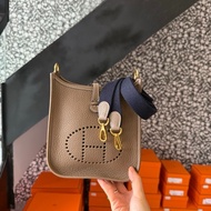 Hermes愛馬仕 Evelyne mini大象灰金扣