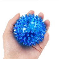 Light Up Spiky Dog Balls, LED Flashing Sensory Spike Blinking Pet Toys, Color Light Ball Bounce Acti