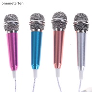 ont  3.5mm Stereo Studio Mic KTV Karaoke Mini Microphone With Earphones/Stand Mount n