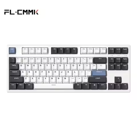 FL·ESPORTS GP87 Three-Mode Mechanical Keyboard TKL 87 Keys RGB Hot-Swappable 2.4G Wireless Bluetooth