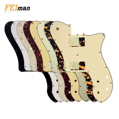 Feiman Custom Parts pickguard For US Fender '72 Tele Deluxe Reissue Guitar With PAF Humbucker Replac