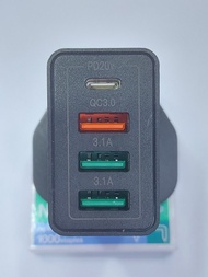 USB3.1 X3 PD20W QC3.0 快速充電  廠家直銷 贈送充電線