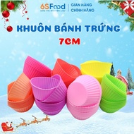 7cm Silicone Egg Cake Mold Used to Make Cupcakes, Muffins...Various Colors Non-Stick - 6SFOOD House