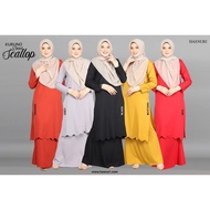 HASNURI KURUNG LABUH DEWI SCALLOP | BELAHAN TEPI BAWAH BAJU